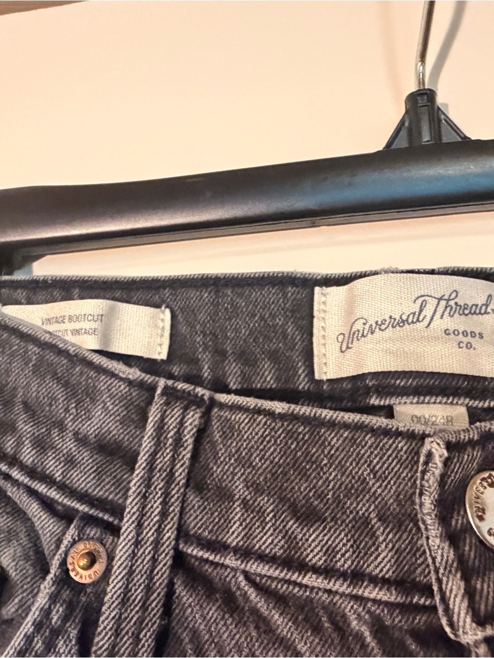 Universal Thread Women's Black Wash Wide Leg Jeans - Picture 2 of 3